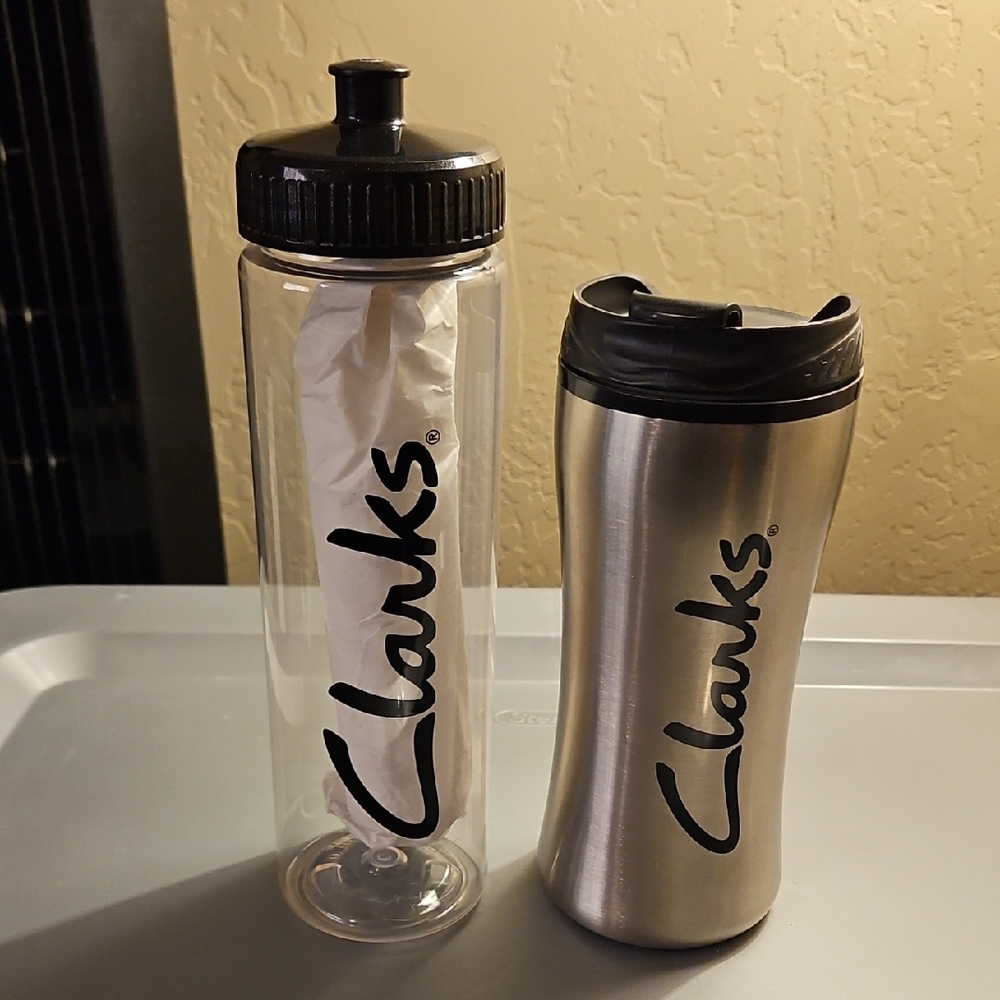 Clarks Plastic and Stainless Steel Drinkware Set